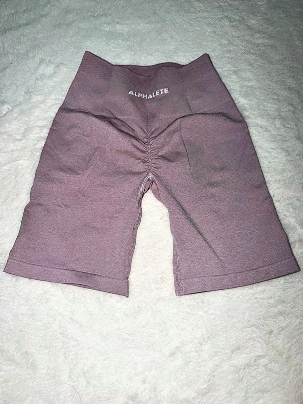 OG Alphalete Amplify Biker Shorts in Purple Dove Size Small